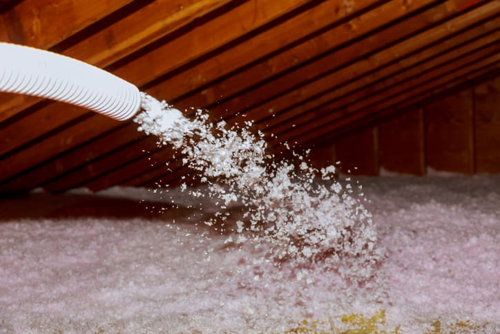 blow-in attic insulation